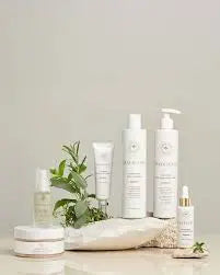 Innersense Organic Beauty Hair Renew Scalp Hairbath bottle with white and green label, designed for nourishing scalp and hair care.