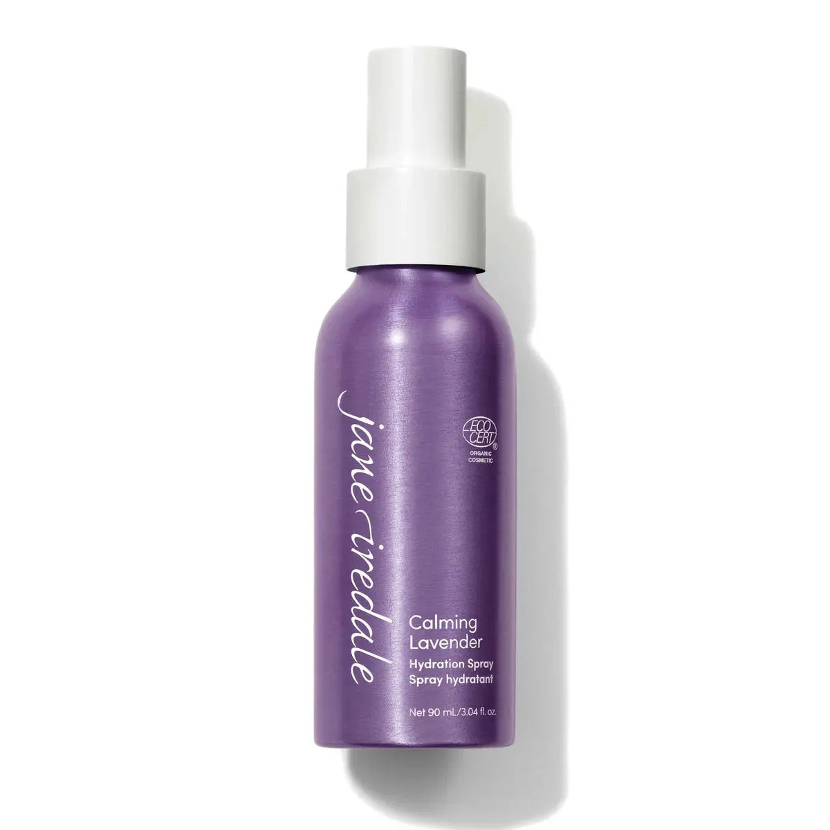 Jane Iredale Calming Lavender Hydration Setting Spray with soothing lavender for refreshed, hydrated skin.