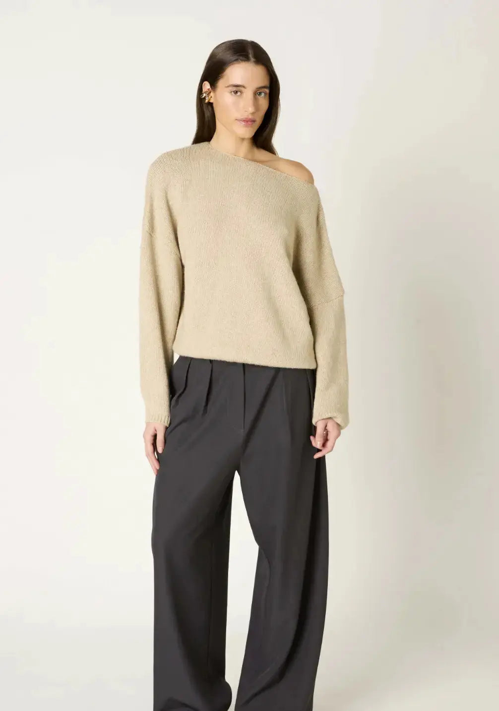 NIA Nightmoor Sweater in extra small size, soft knit sweater with a relaxed fit and ribbed cuffs, casual apparel for everyday wear.