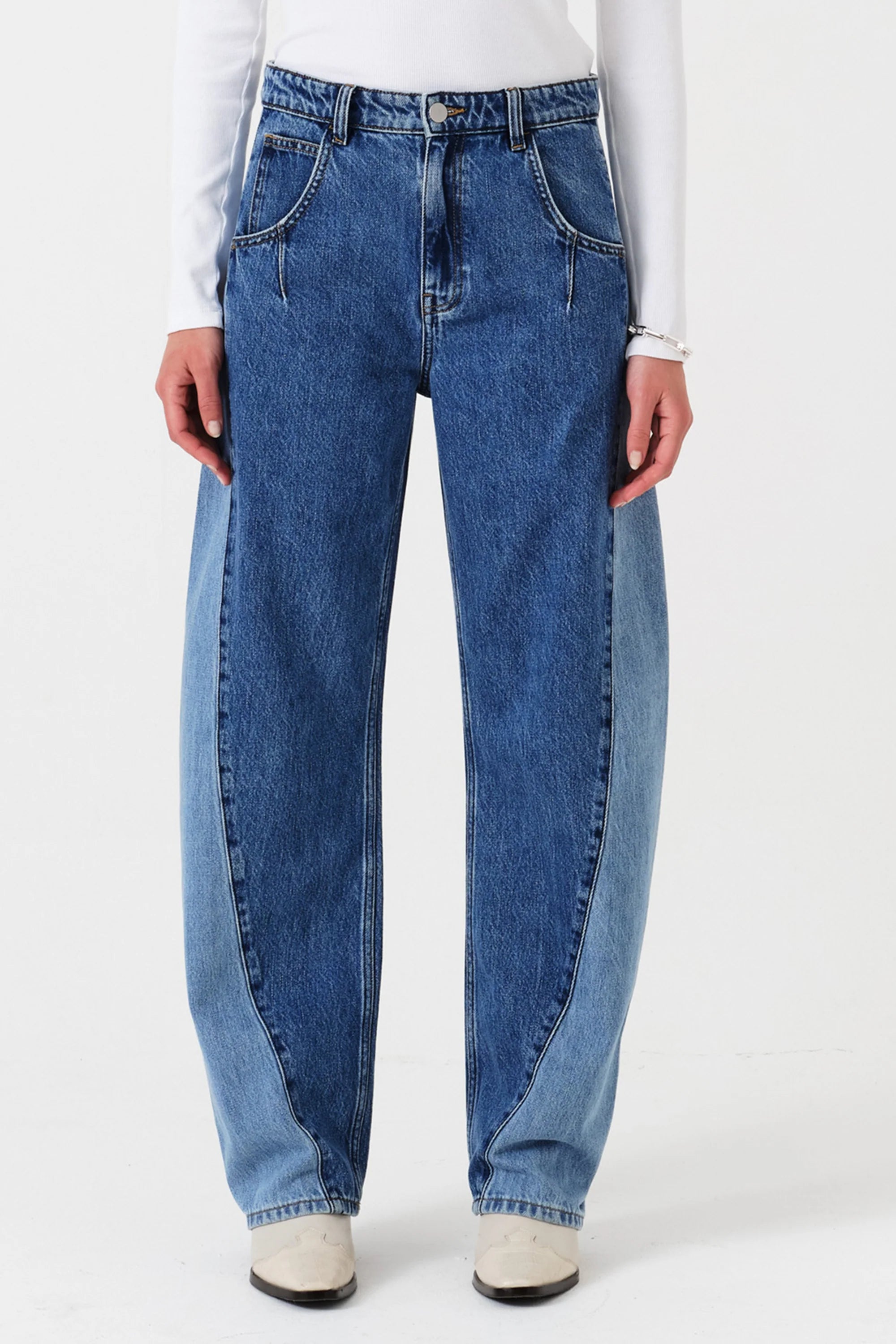 Twisted Nina Barrel Leg Jean Seventy + Mochi
