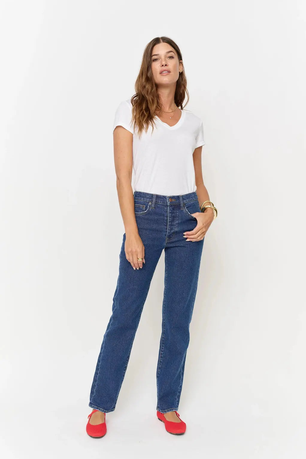 Oliver Logan Everyday Classic Straight Denim jeans, showing the fit and style of men's casual denim apparel.
