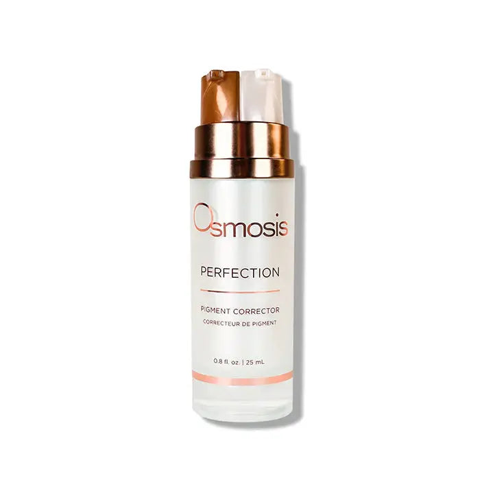 Osmosis Perfection Pigment Corrector in a sleek skincare jar, designed to even skin tone and reduce dark spots.