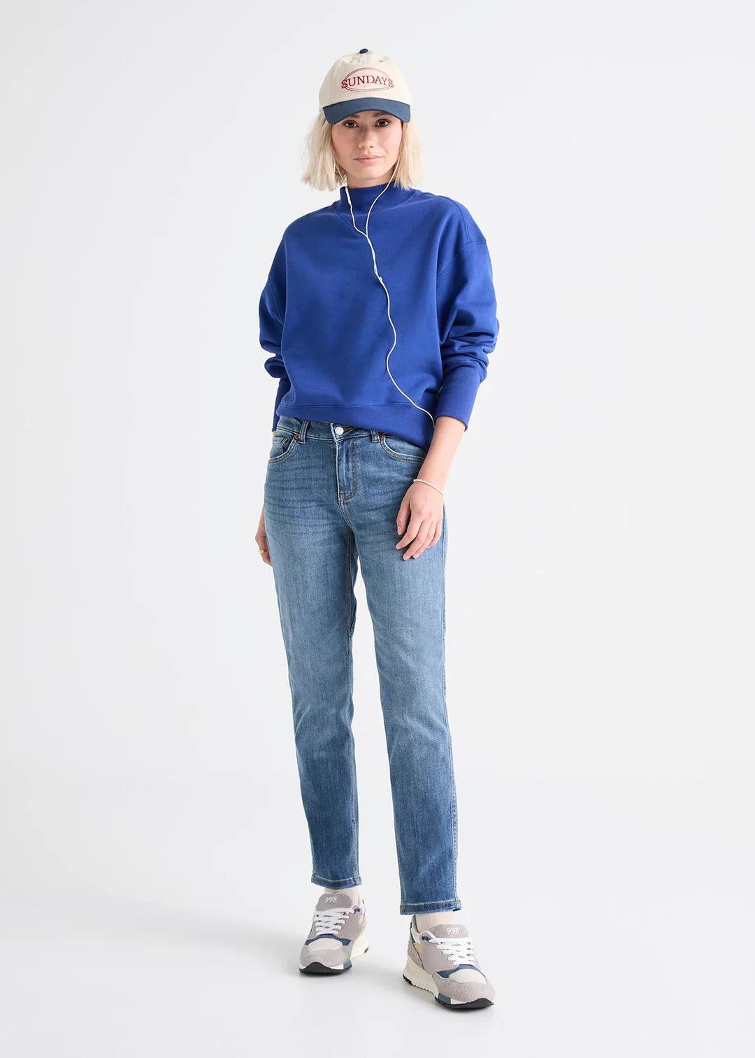 Performance Denim Girlfriend - Vintage Light Stone - Sprig Flower Co