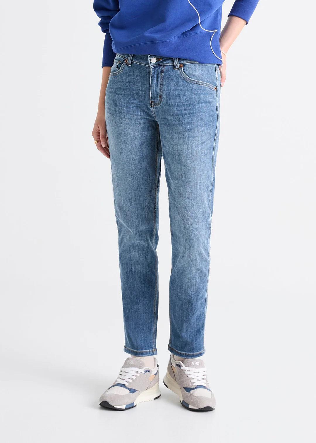 Performance Denim Girlfriend - Vintage Light Stone - Sprig Flower Co
