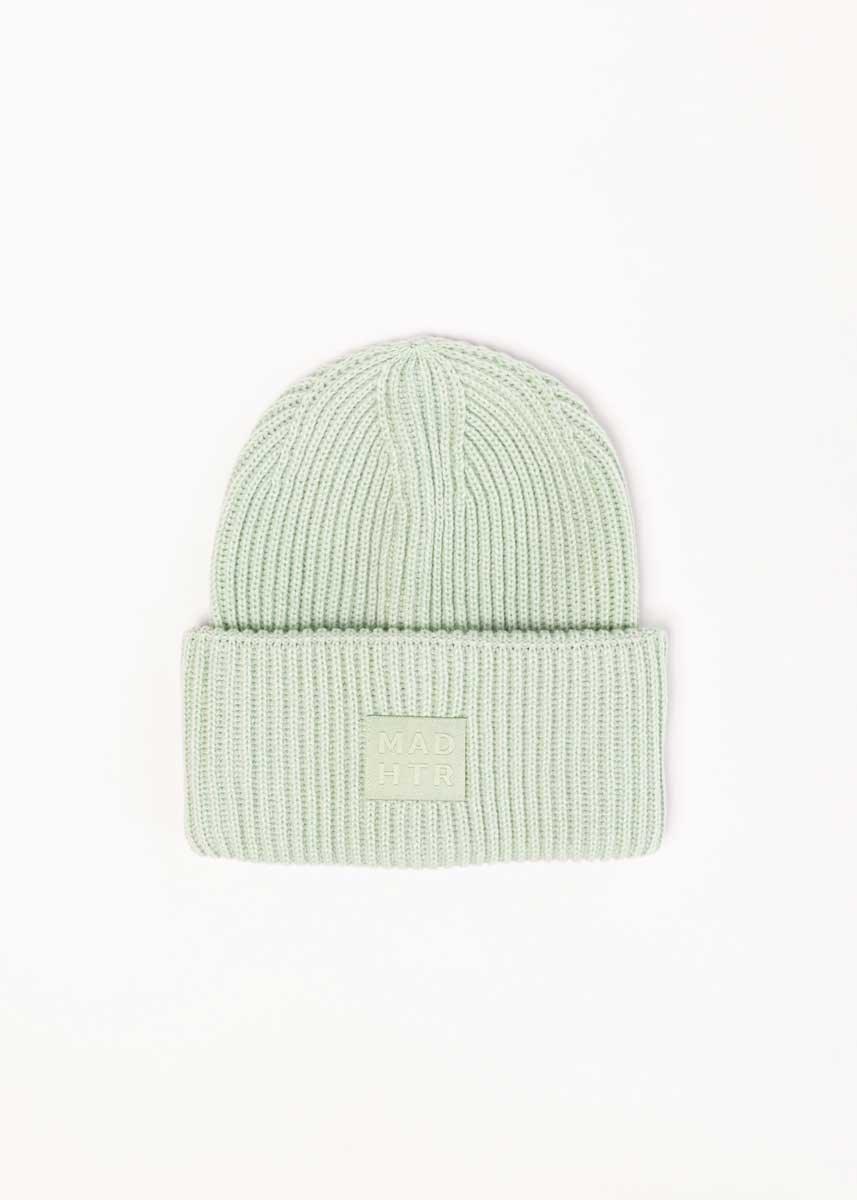 Seafoam Ribbed Beanie - Sprig Flower Co