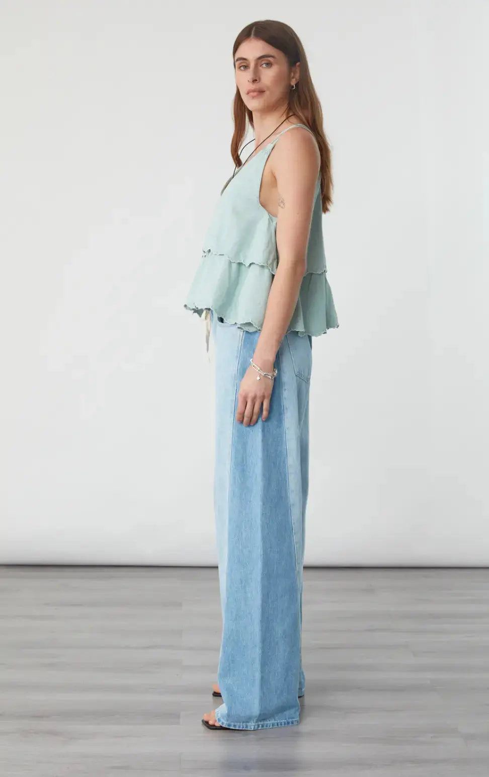 Seventy + Mochi Blake Twisted Denim apparel in extra small size