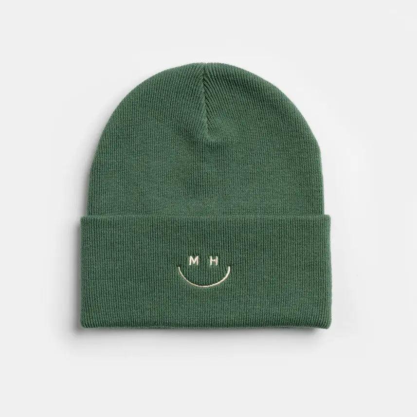 Smiley Cuff Beanie - Sprig Flower Co