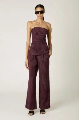 Margot Pinstripe Trouser - Sprig Beauty Co