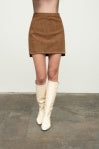 Harper Faux Suede Skirt - Sprig Beauty Co