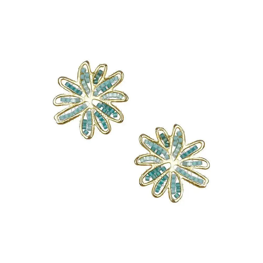 Calendula Beaded Earrings - Sprig Flower Co