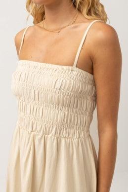 Classic Shirred Midi - Sprig Flower Co