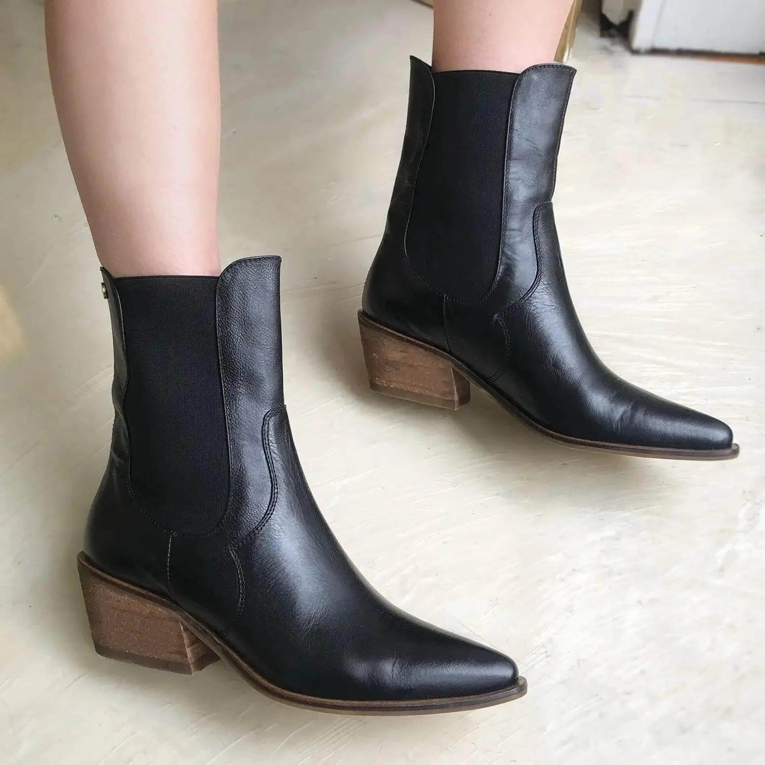 Dallas Western Chelsea Boot - Black - Sprig Flower Co