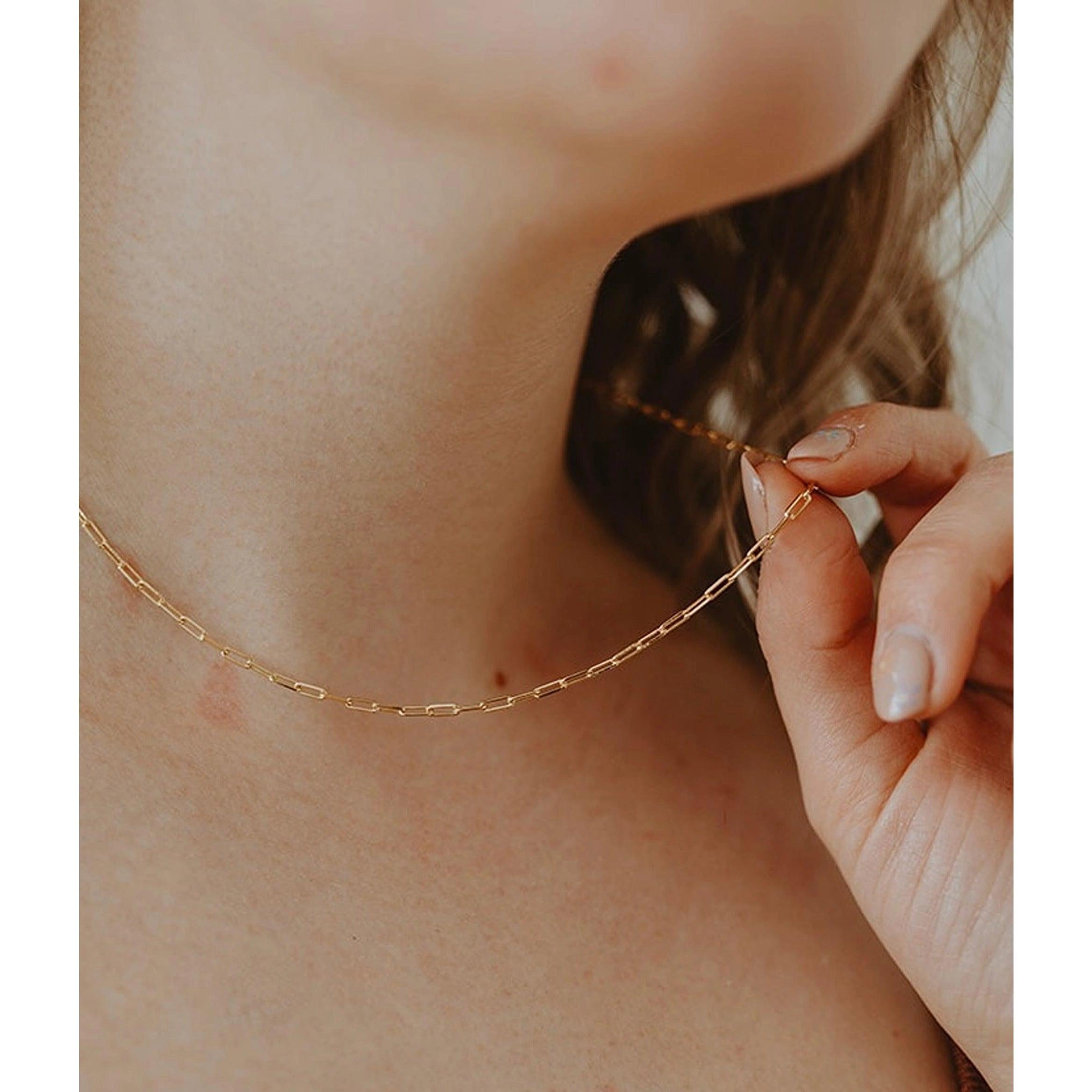 Petite Paperclip Chain - Sprig Flower Co