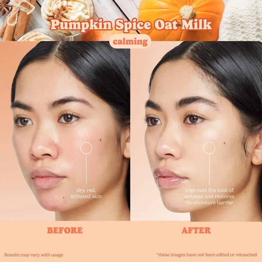 Pumpkin Spice Oat Milk Clarifying Sheet Mask