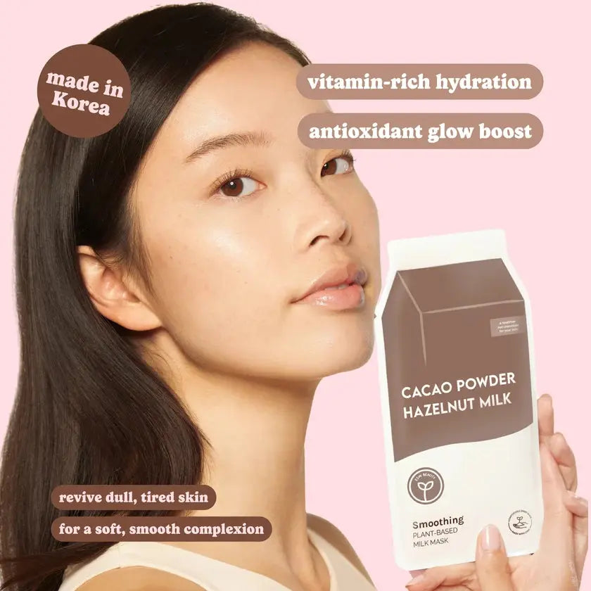 Cacao Powder + Hazelnut Milk Plumping Sheet Mask