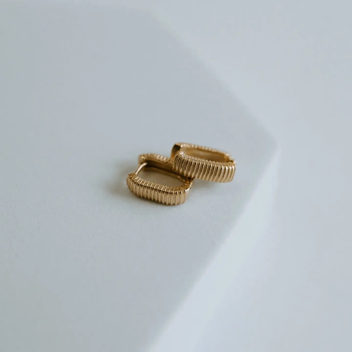 Pleated Huggie Hoop - Sprig Beauty Co