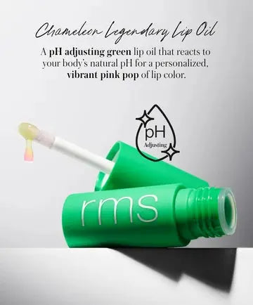 Three RMS Beauty Mini Lip Oil bottles in various shades displayed together, showcasing the lightweight, nourishing lip gloss set.