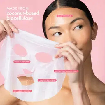 ESW Beauty Winter Mocktail Mask Bar Set with four colorful, textured facial masks displayed on a clean surface.