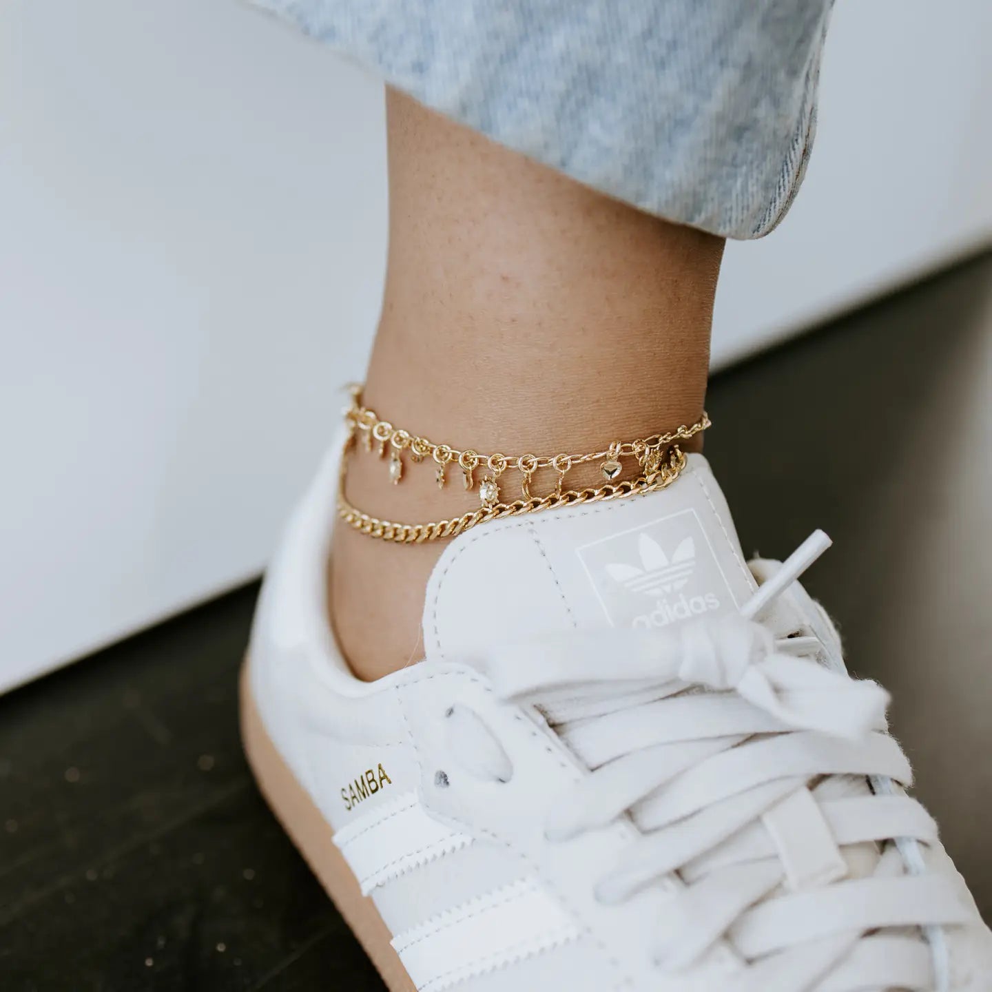 Gold Charm Anklet - Sprig Beauty Co