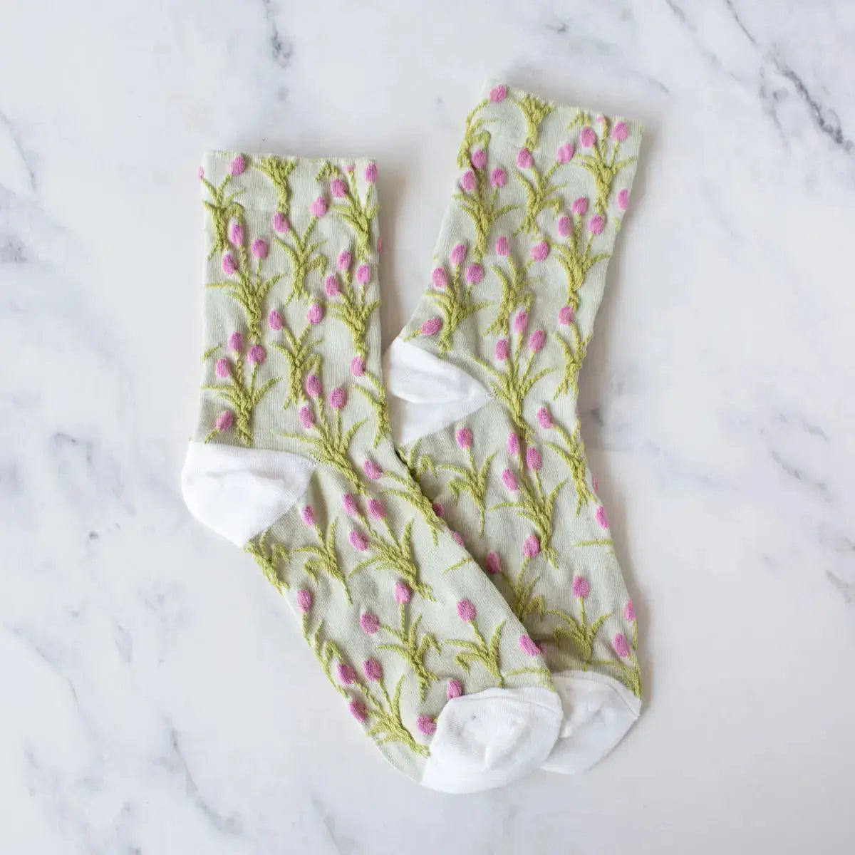 Vintage Tulip Socks - Sprig Beauty Co