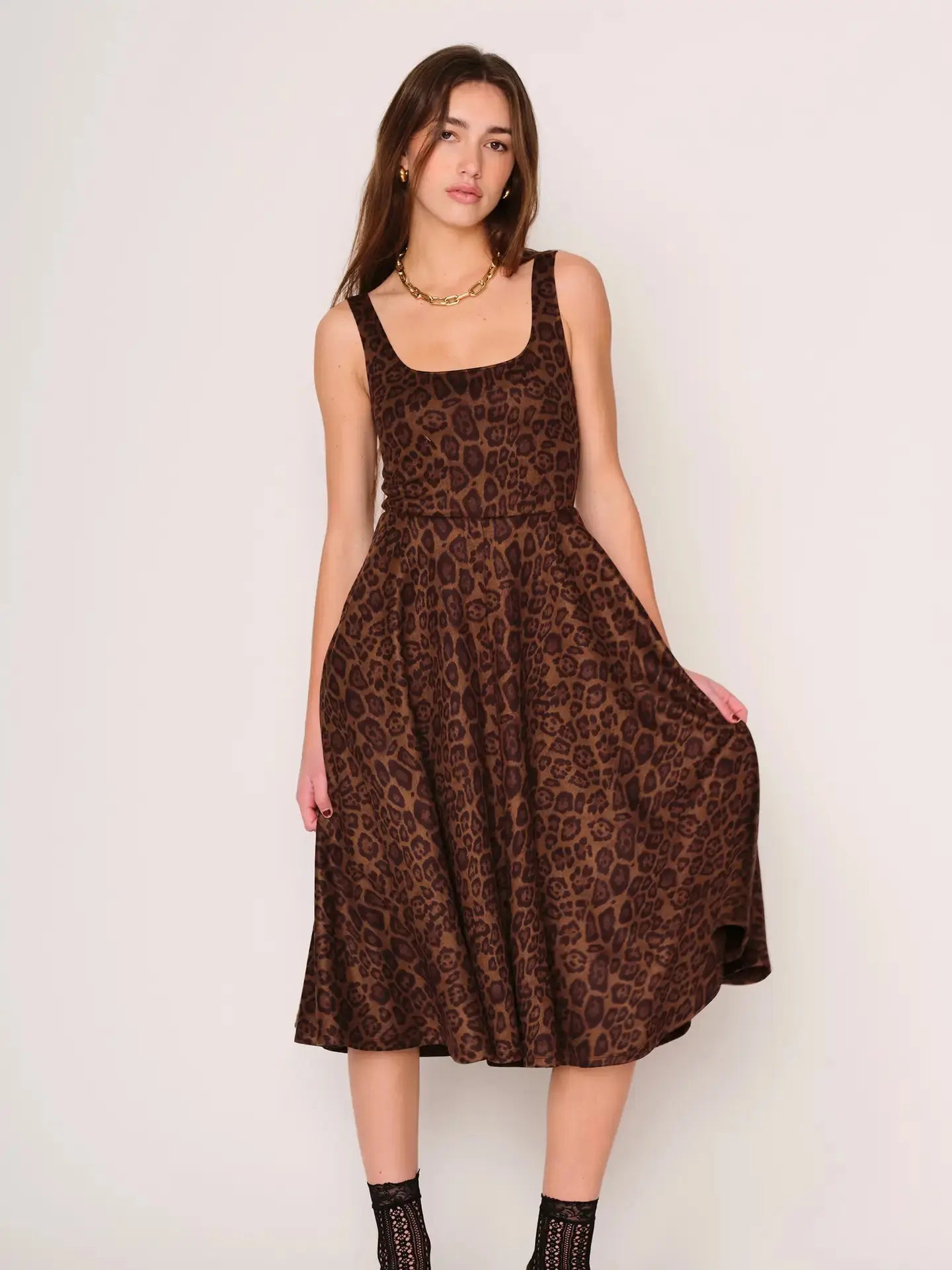 Audrey Leopard Dress