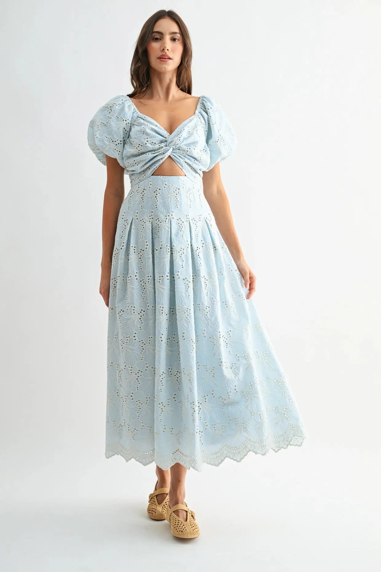 Bluebelle Eyelet Dress - Sprig Beauty Co