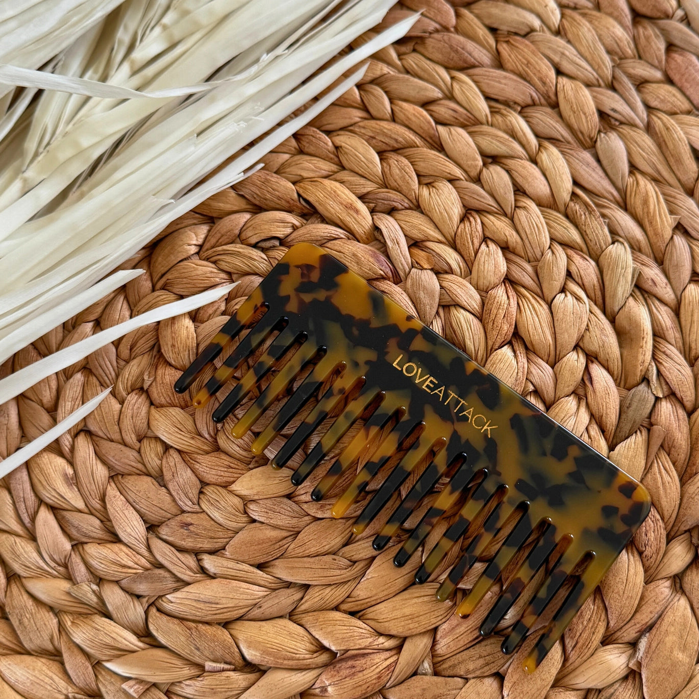 Cellulose Acetate Wide Tooth Hair Comb