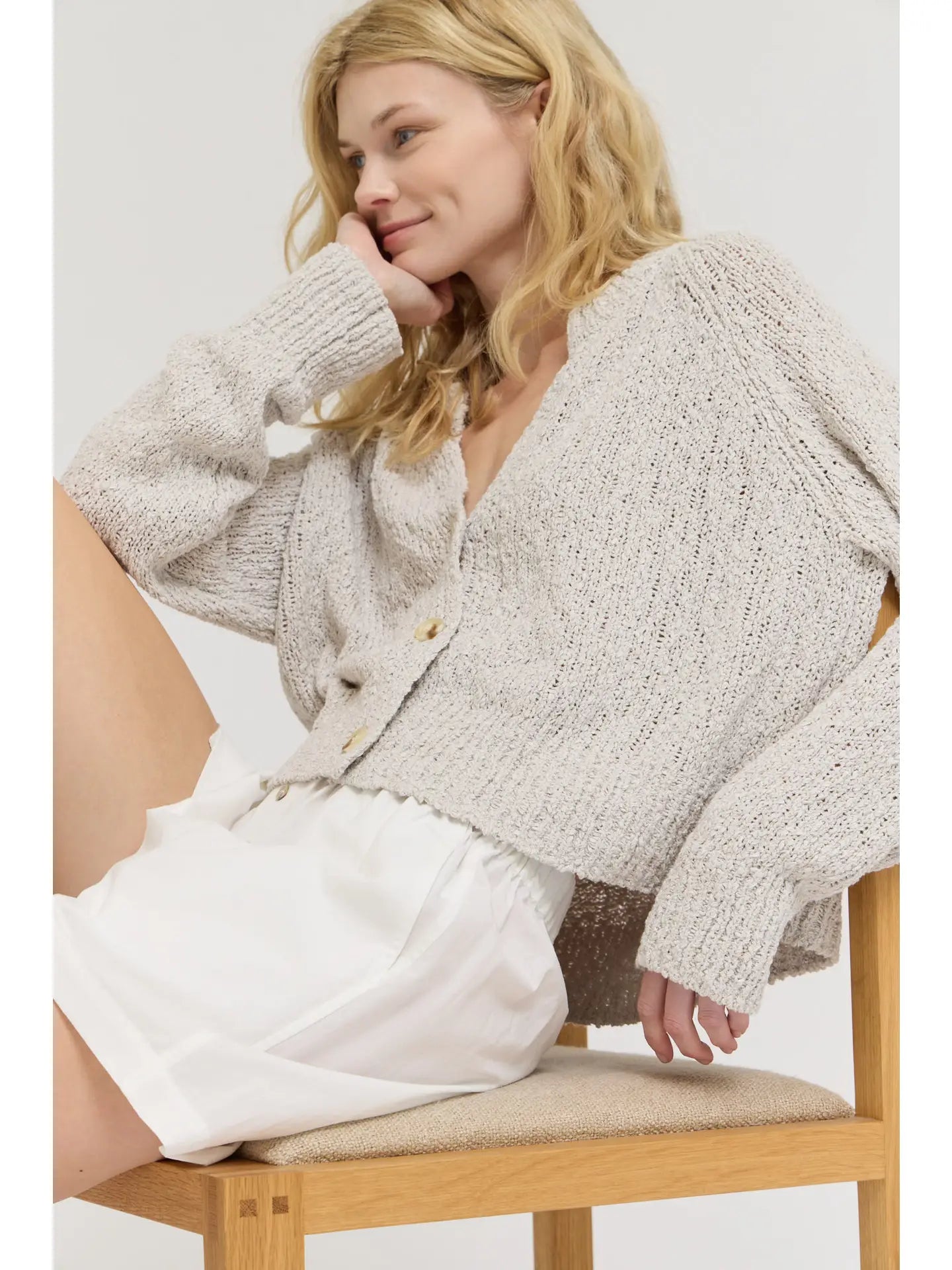 Coastal Texture Cardigan Grade and Gather