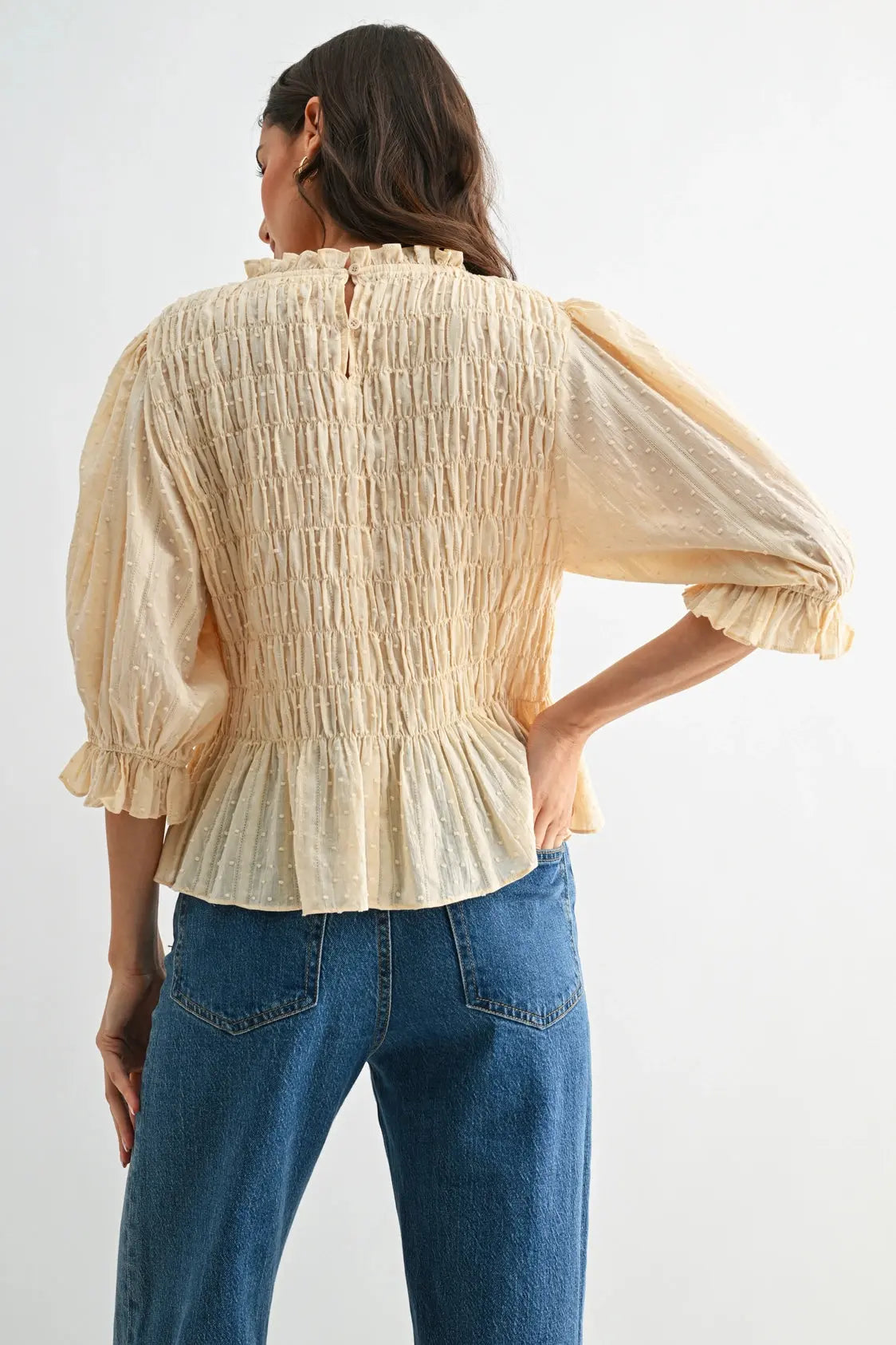 Kacy Smocked Top - Sprig Beauty Co