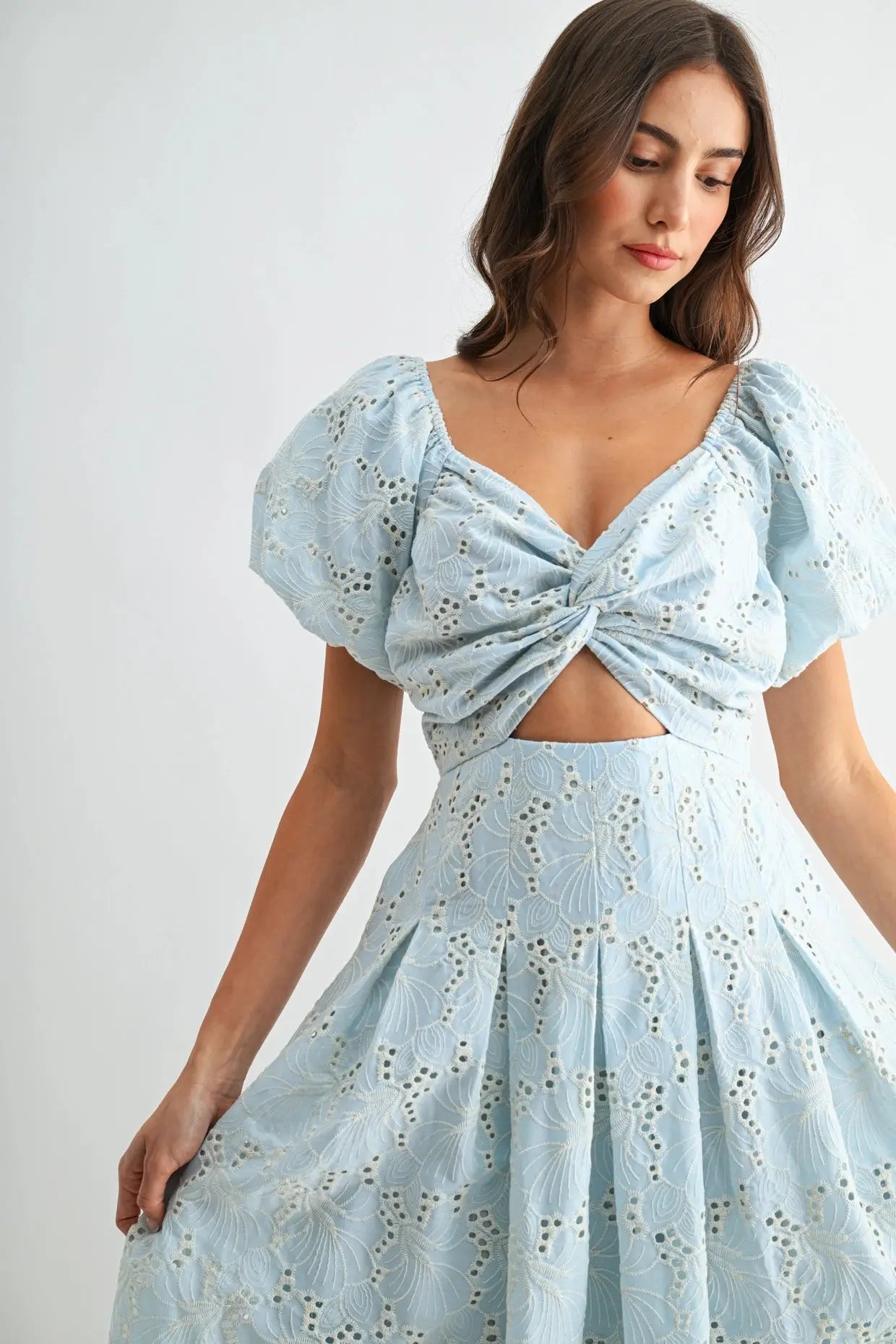 Bluebelle Eyelet Dress - Sprig Beauty Co