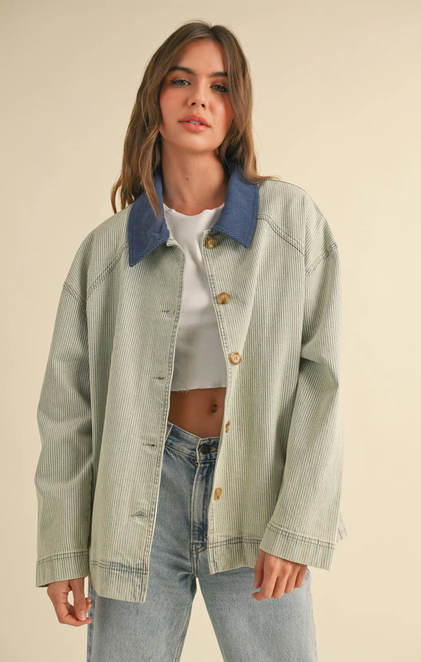 Aurora Striped Barn Jacket