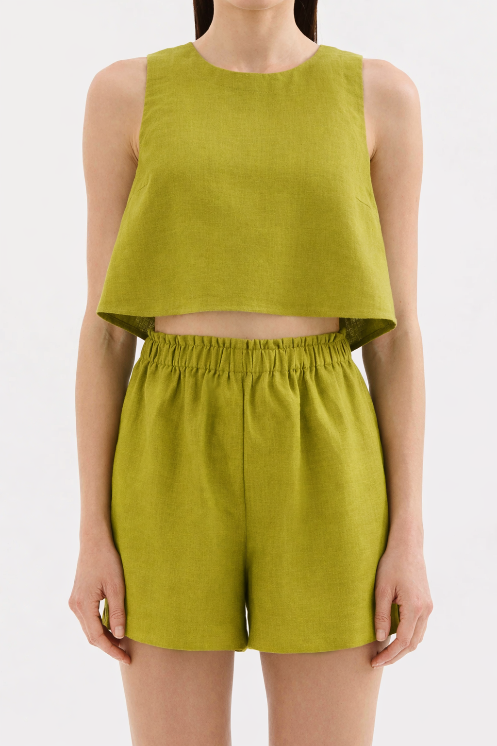 Sian Linen Top Nude Lucy