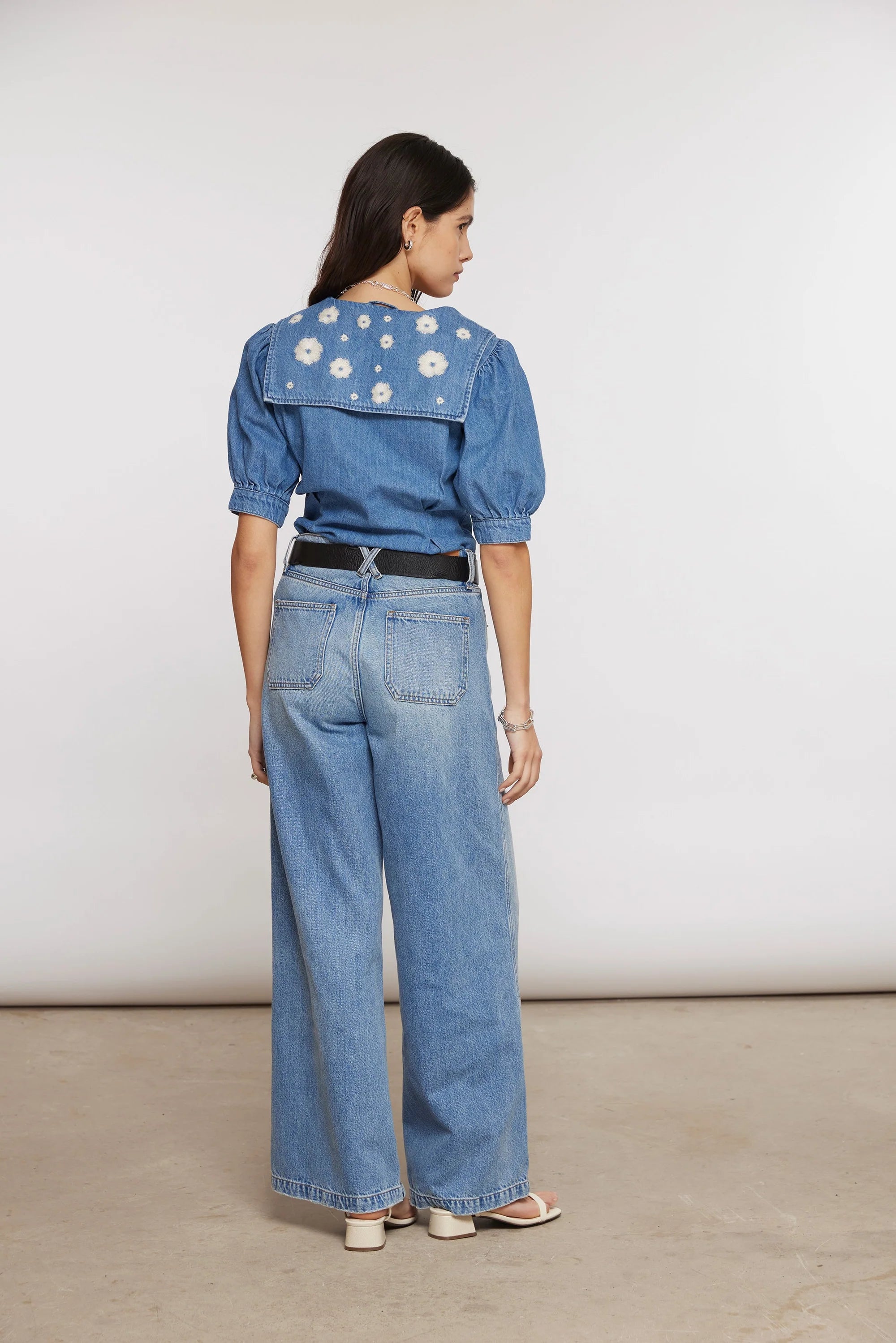 Bay Super Wide Leg Jean Seventy + Mochi