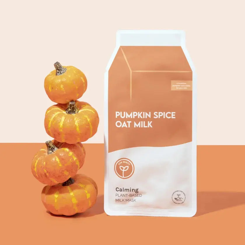 Pumpkin Spice Oat Milk Clarifying Sheet Mask