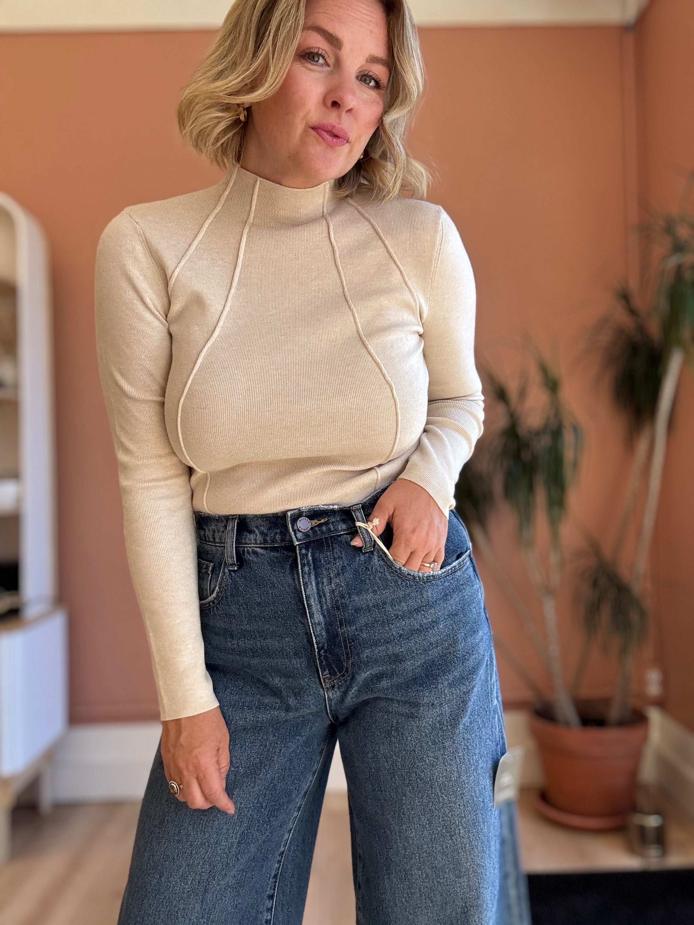 City Stitch Knit Top - Sprig Beauty Co