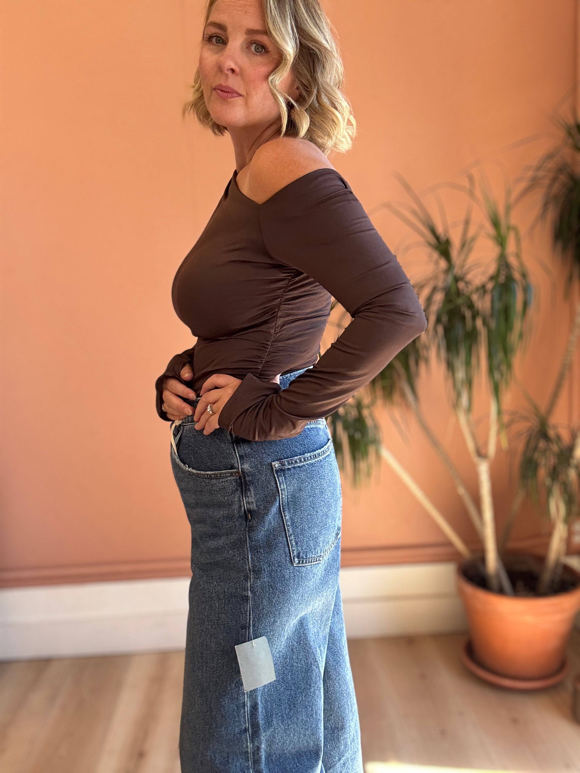Midnight One Shoulder Top - Sprig Beauty Co