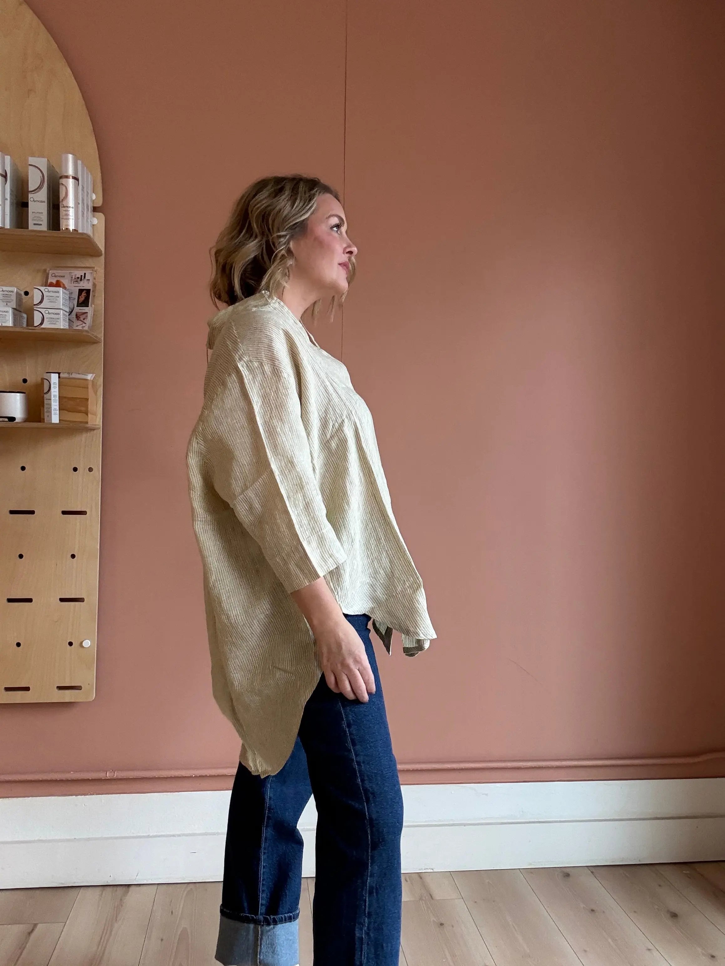 Lounge Linen Shirt - Sprig Beauty Co