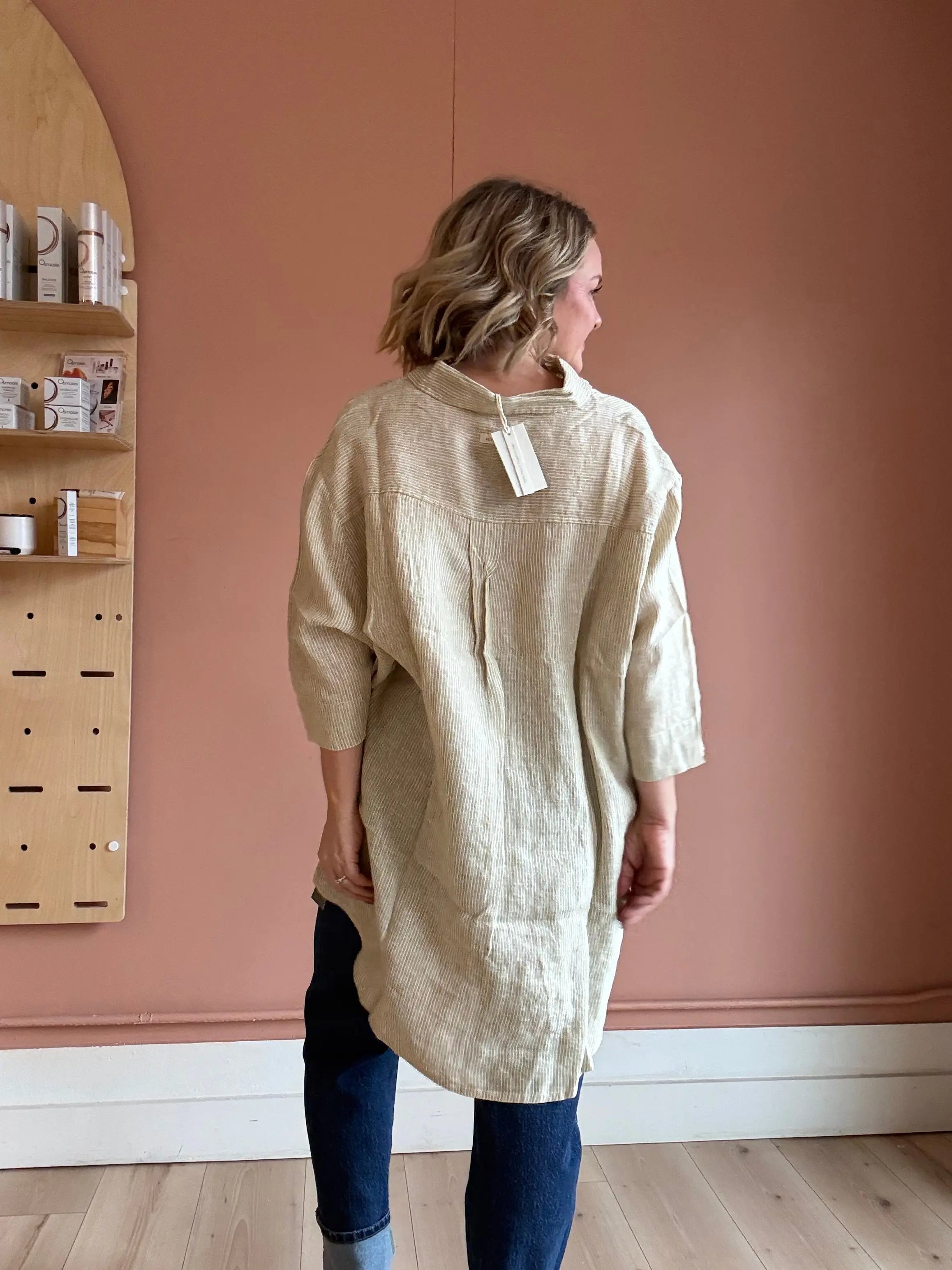 Lounge Linen Shirt - Sprig Beauty Co