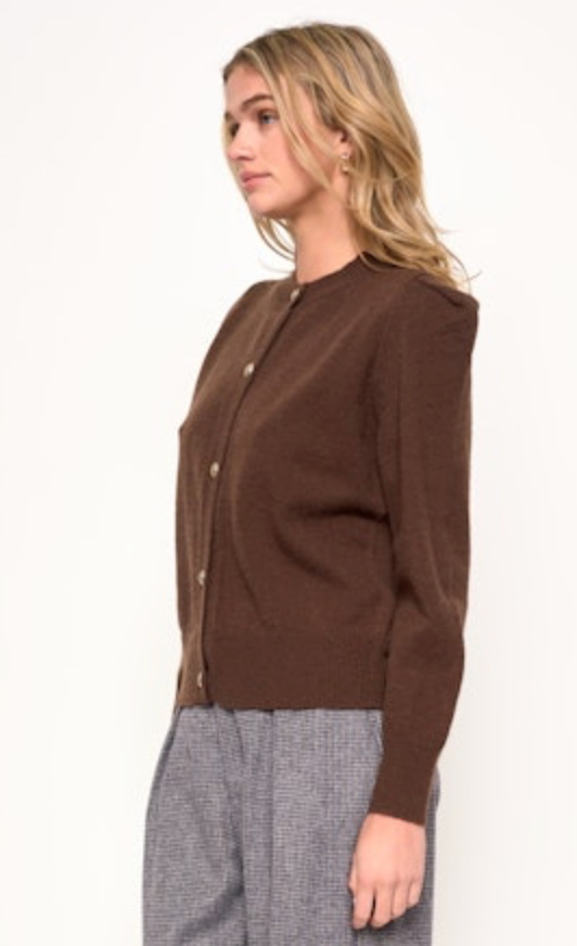 Juliet Cardigan - Chocolate - Sprig Beauty Co