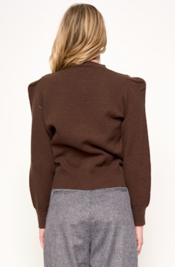 Juliet Cardigan - Chocolate - Sprig Beauty Co