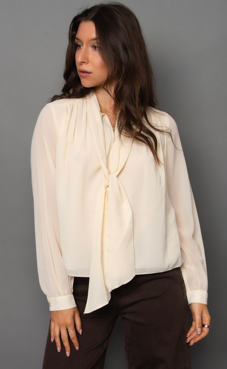 Margot Bow Blouse - Sprig Beauty Co