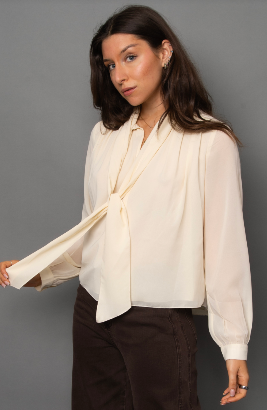Margot Bow Blouse - Sprig Beauty Co