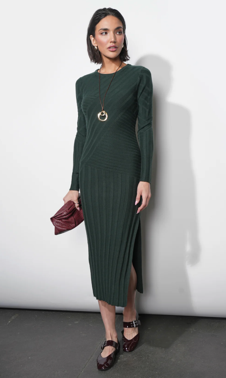 Mayla Ribbed Sweater Dress - Sprig Beauty Co