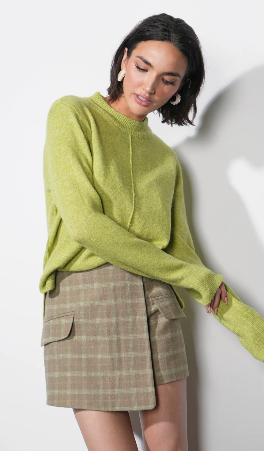 Aria Plaid Wrap Skort - Sprig Beauty Co