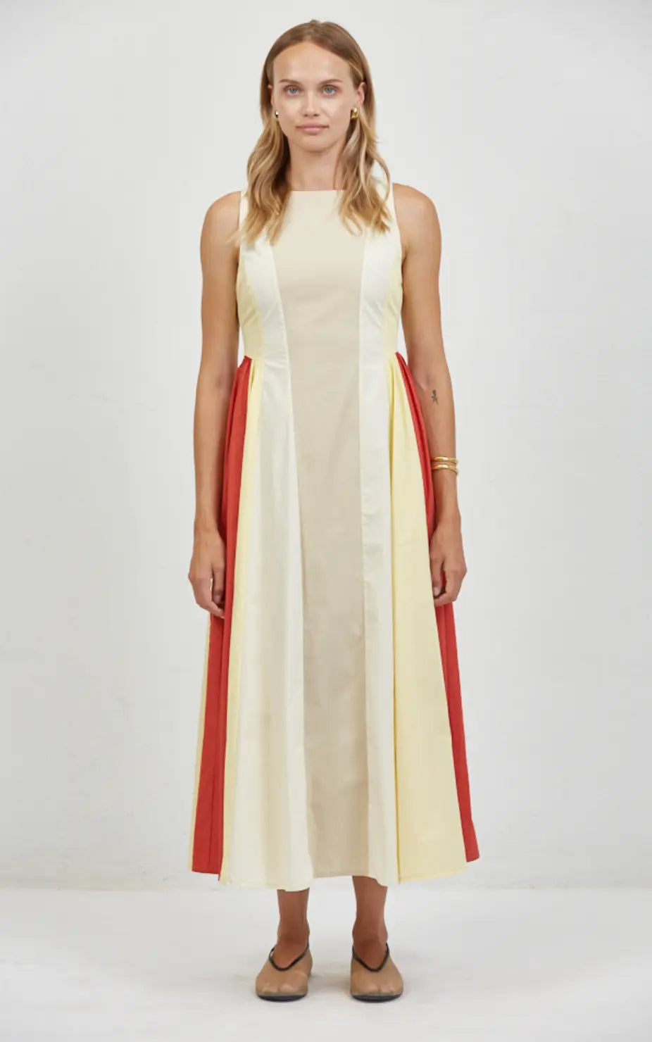 Solène Colorblock Midi Dress - Sprig Beauty Co