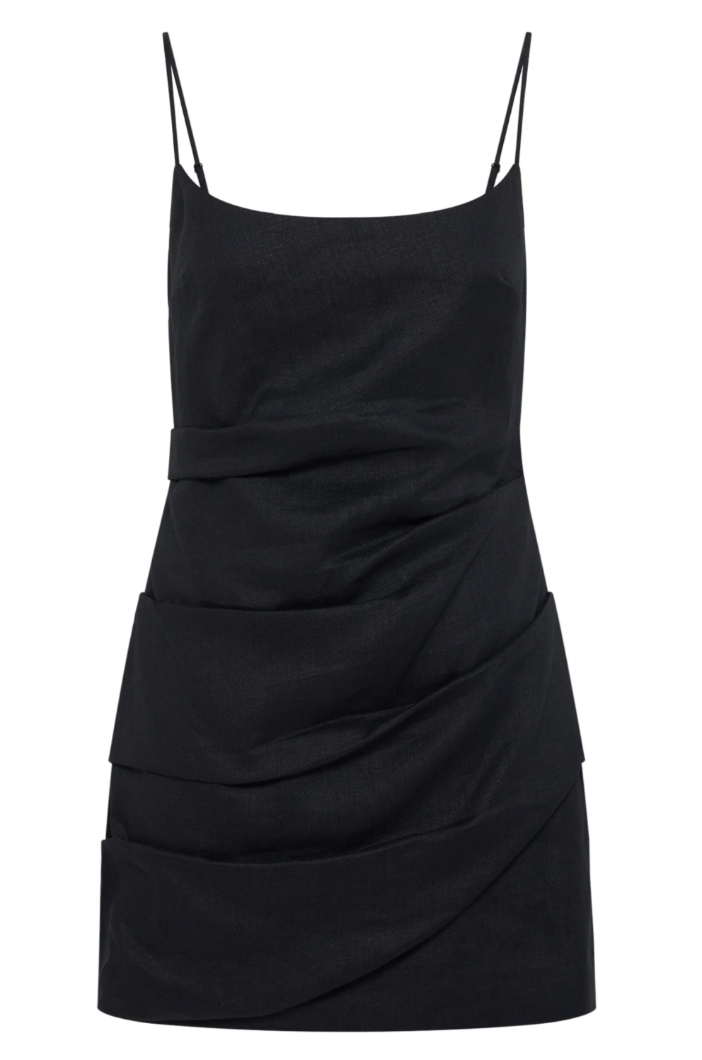 Rani 100% Linen Mini Dress Nude Lucy