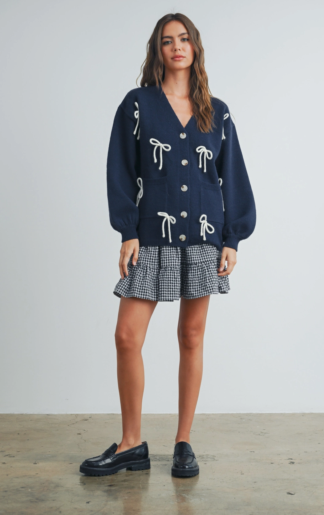 Arlo Check Mini Skirt Buttermelon