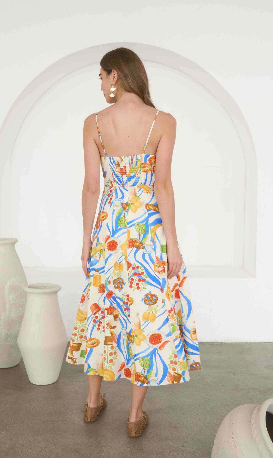 The Amalfi Market Maxi Dress Moonriver
