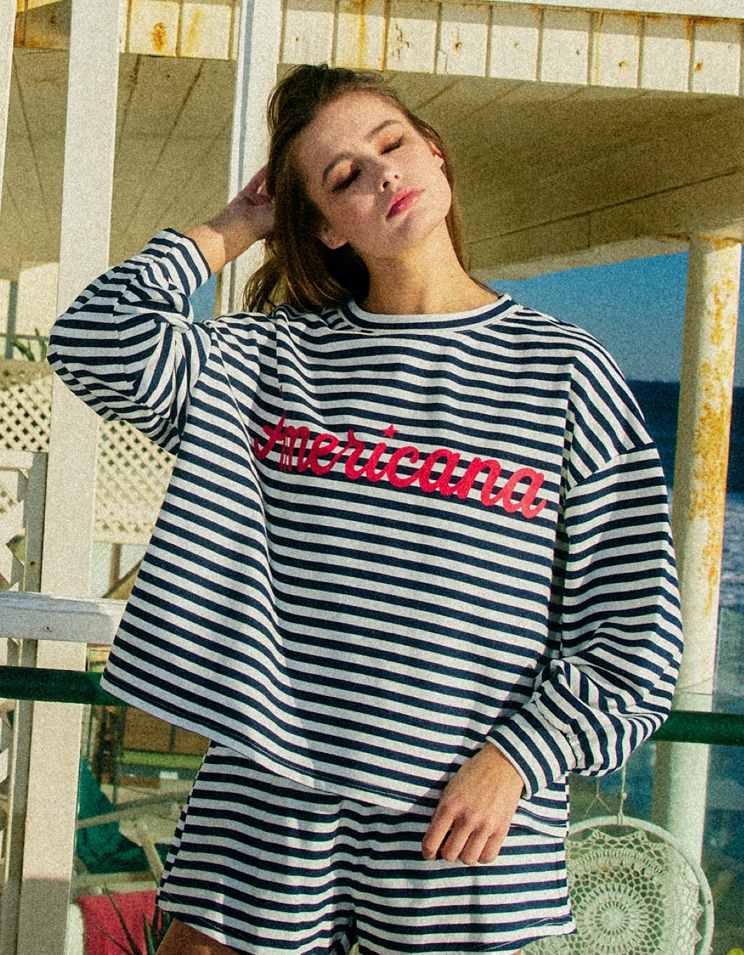 Americana Striped Pullover Sprig Beauty Co