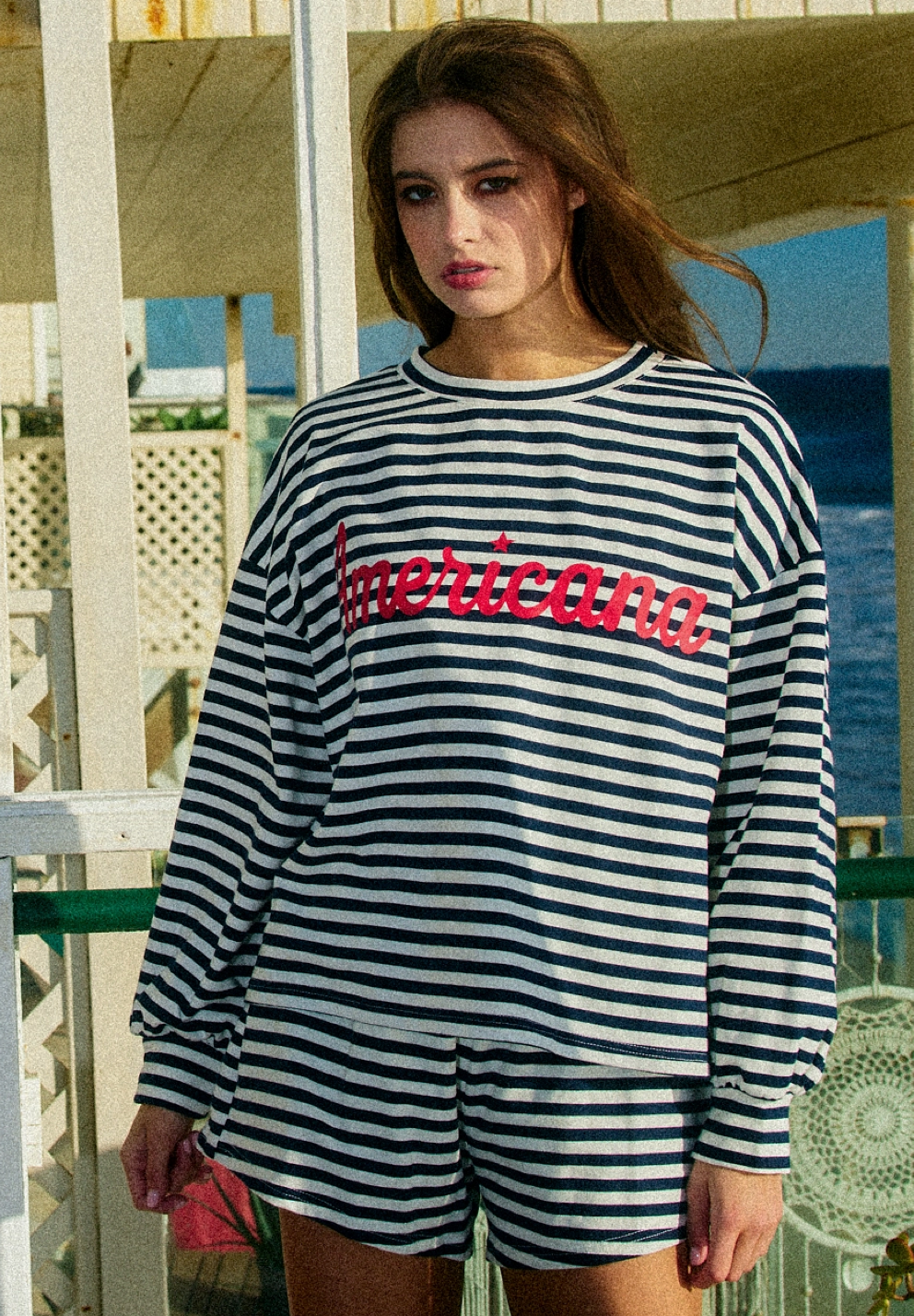 Americana Striped Pullover Sprig Beauty Co